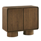 Modway Lumo 2-Door Curved Wood Accent Cabinet