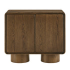 Modway Lumo 2-Door Curved Wood Accent Cabinet