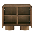 Modway Lumo 2-Door Curved Wood Accent Cabinet