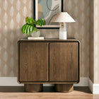 Modway Lumo 2-Door Curved Wood Accent Cabinet