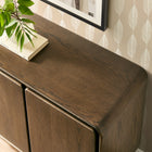 Modway Lumo 2-Door Curved Wood Accent Cabinet