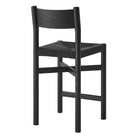 Modway Alvia Oak Wood Counter Stools With Woven Seats Set of 2