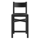 Modway Alvia Oak Wood Counter Stools With Woven Seats Set of 2