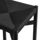 Modway Alvia Oak Wood Counter Stools With Woven Seats Set of 2