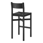 Modway Alvia Oak Wood Bar Stools With Woven Seats Set of 2