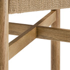 Modway Alvia Oak Wood Bar Stools With Woven Seats Set of 2