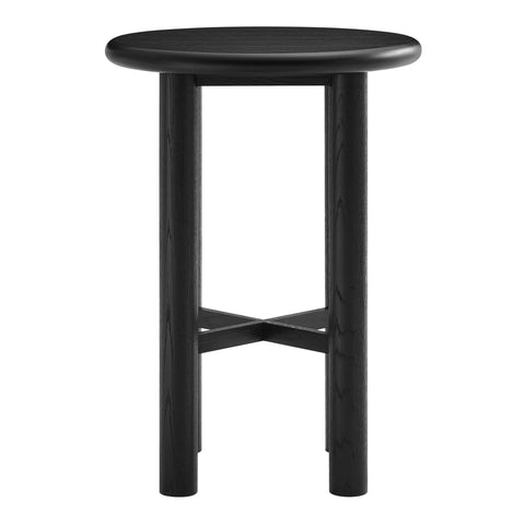 Modway Alvia Round 30" Oak Wood Bar Table