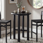 Modway Alvia Round 30" Oak Wood Bar Table