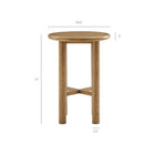 Modway Alvia Round 30" Oak Wood Bar Table