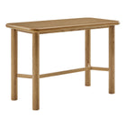 Modway Alvia Rectangular 60" Oak Wood Bar Table