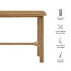Modway Alvia Rectangular 60" Oak Wood Bar Table