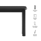 Modway Alvia Oak Wood Console Table
