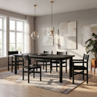 Modway Alvia 86"-105" Extendable Rectangular Oak Wood Dining Table