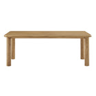 Modway Alvia 86"-105" Extendable Rectangular Oak Wood Dining Table