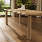 Modway Alvia 86"-105" Extendable Rectangular Oak Wood Dining Table
