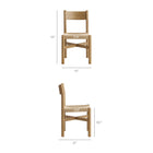 Modway Alvia 7-Piece Oak Wood Dining Table and Chairs Set