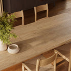 Modway Alvia 9-Piece Oak Wood Extendable Dining Table and Chairs Set