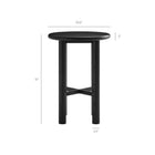 Modway Alvia 3-Piece Round Oak Wood Bar Table With Bar Stools Set