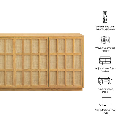 Modway Aiko 76 Inch Japandi Sideboard