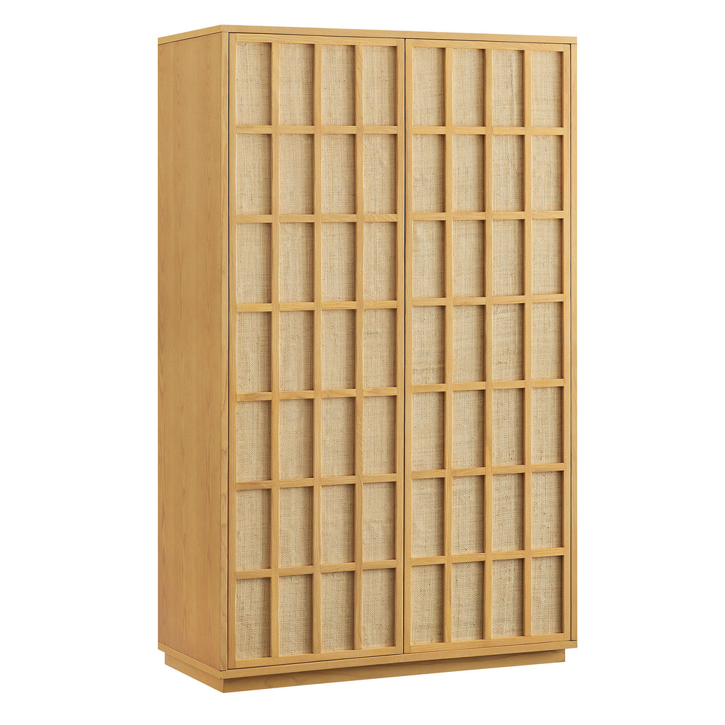 Modway Aiko 64 Inch Tall Japandi Storage Cabinet
