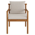 Modway Eleni Outdoor Patio Teak Wood Rope Dining Chair