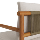 Modway Eleni Outdoor Patio Teak Wood Rope Dining Chair