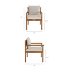 Modway Eleni Outdoor Patio Teak Wood Rope Dining Chair