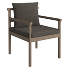 Modway Eleni Outdoor Patio Teak Wood Rope Dining Chair