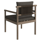 Modway Eleni Outdoor Patio Teak Wood Rope Dining Chair