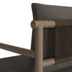Modway Eleni Outdoor Patio Teak Wood Rope Dining Chair