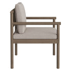 Modway Eleni Outdoor Patio Teak Wood Rope Dining Chair