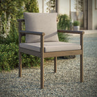 Modway Eleni Outdoor Patio Teak Wood Rope Dining Chair