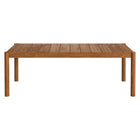 Modway Eleni 89-Inch Outdoor Patio Teak Wood Dining Table
