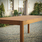 Modway Eleni 89-Inch Outdoor Patio Teak Wood Dining Table