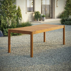 Modway Eleni 89-Inch Outdoor Patio Teak Wood Dining Table