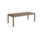 Modway Eleni 89-Inch Outdoor Patio Teak Wood Dining Table