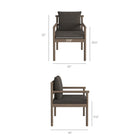 Modway Eleni 7 Piece Outdoor Patio Teak Wood Dining Set