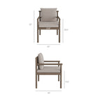 Modway Eleni 7 Piece Outdoor Patio Teak Wood Dining Set
