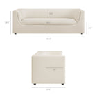 Modway Hilda 86" Curved Back Performance Velvet Sofa
