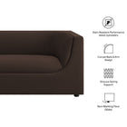 Modway Hilda 86" Curved Back Performance Velvet Sofa