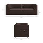 Modway Hilda 86" Curved Back Performance Velvet Sofa
