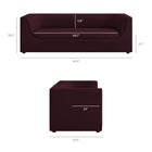 Modway Hilda 86" Curved Back Performance Velvet Sofa