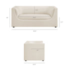 Modway Hilda 67" Curved Back Performance Velvet Loveseat