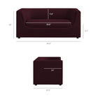 Modway Hilda 67" Curved Back Performance Velvet Loveseat
