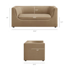 Modway Hilda 67" Curved Back Performance Velvet Loveseat