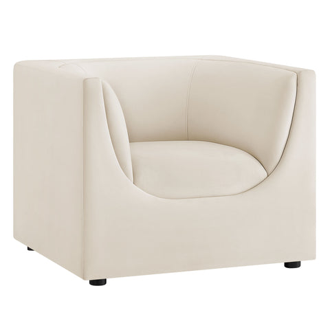 Modway Hilda Curved Back Performance Velvet Armchair