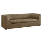 Modway Hilda 86" Curved Back Vegan Leather Sofa