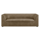 Modway Hilda 86" Curved Back Vegan Leather Sofa