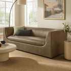 Modway Hilda 86" Curved Back Vegan Leather Sofa