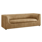 Modway Hilda 86" Curved Back Vegan Leather Sofa